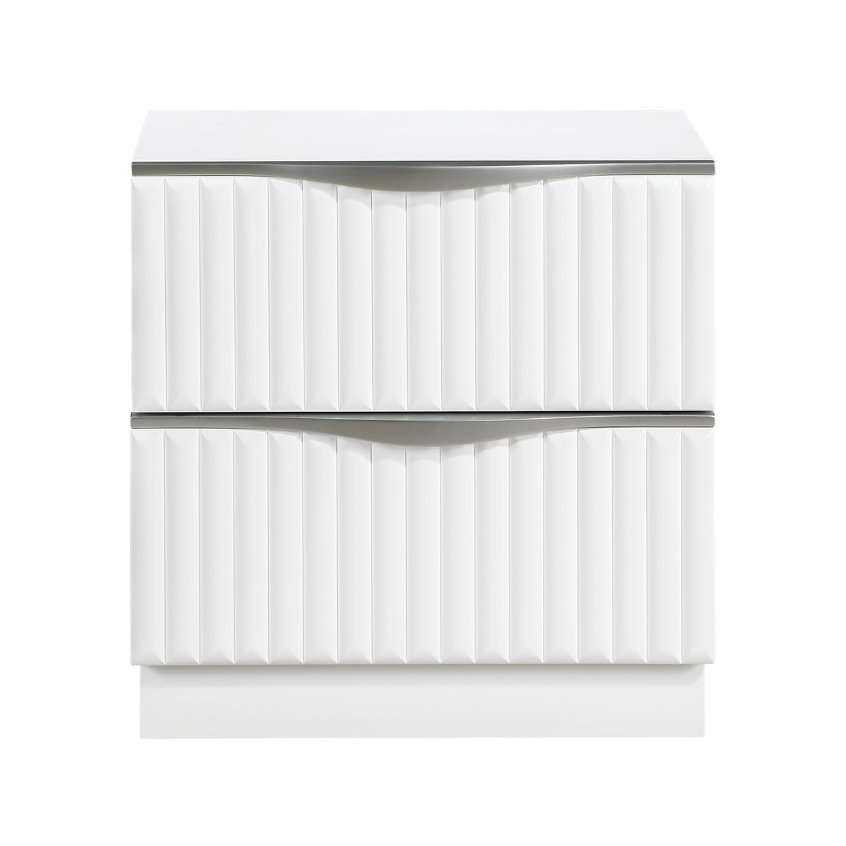 Linea Pearl White 4pc Set (QB+NS+DR+MR) from Homelegance - Luna Furniture