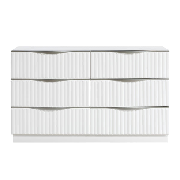 Linea Pearl White Dresser