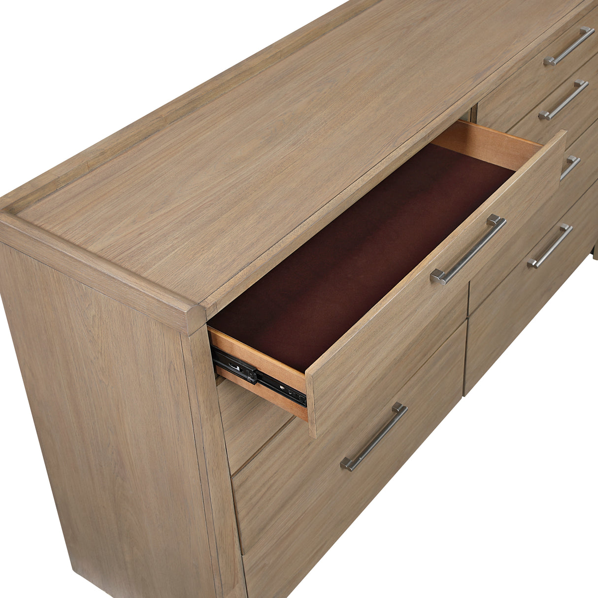 Riley Light Brown 5pc Set (QB+NS+DR+MR+CH) from Homelegance - Luna Furniture