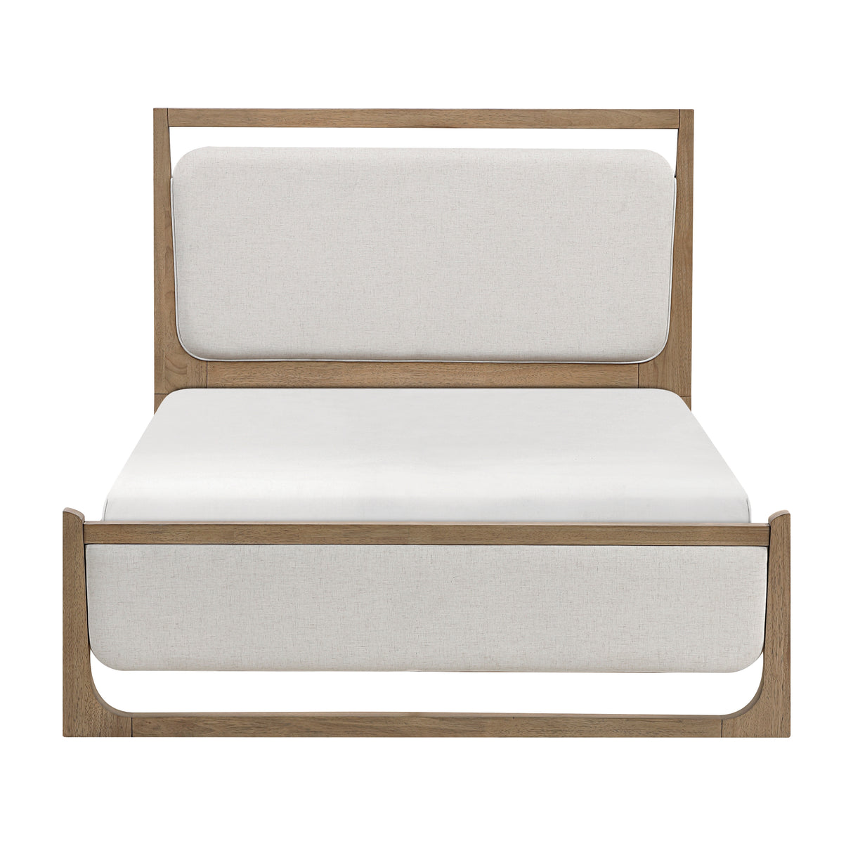 Riley Light Brown California King Upholstered Bed from Homelegance - Luna Furniture