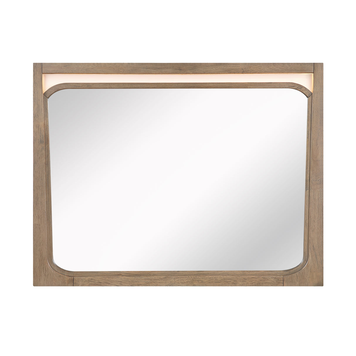Riley Light Brown Mirror (Mirror Only) from Homelegance - Luna Furniture