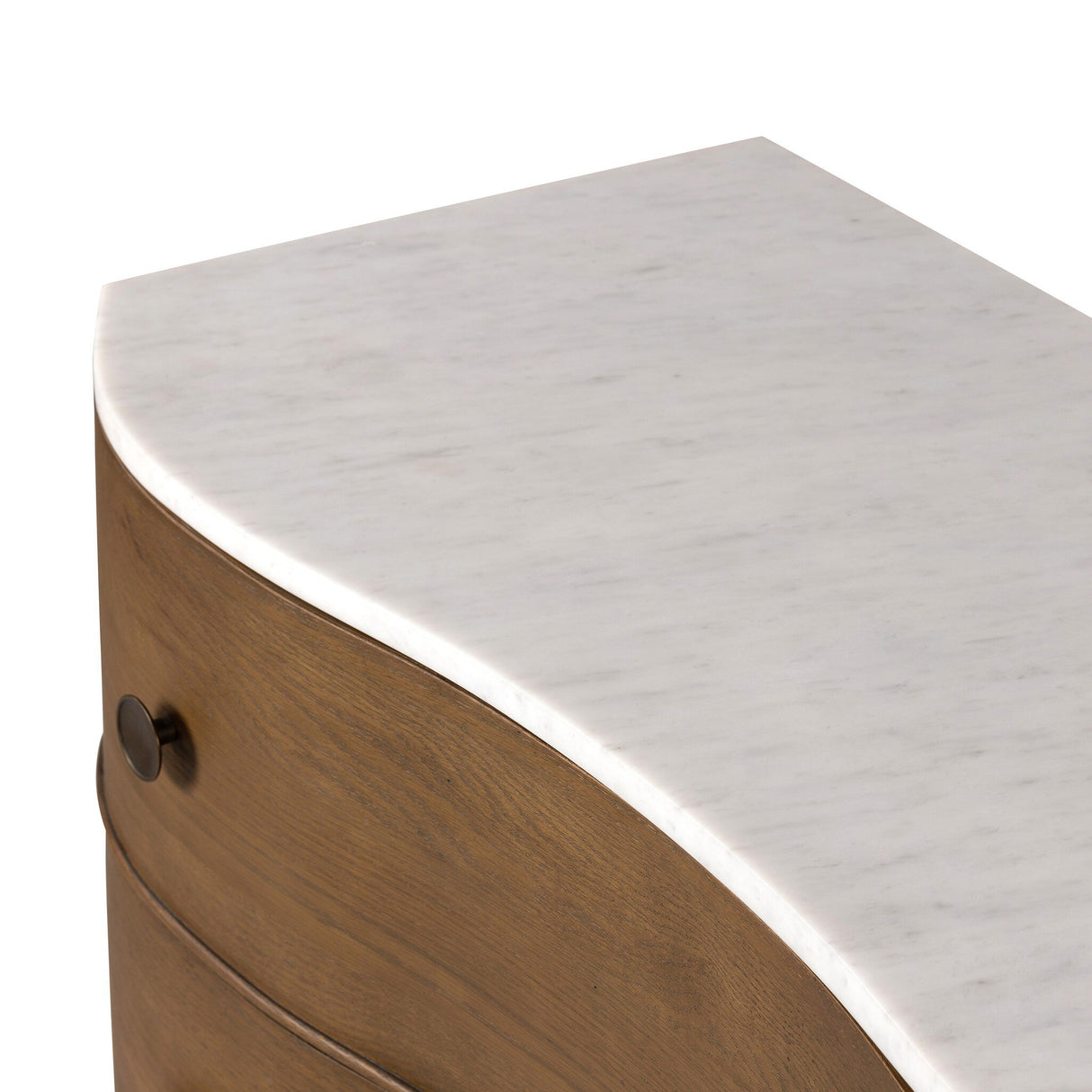 Tiago Marble Chest in Toasted Oak Veneer from Four Hands - Luna Furniture