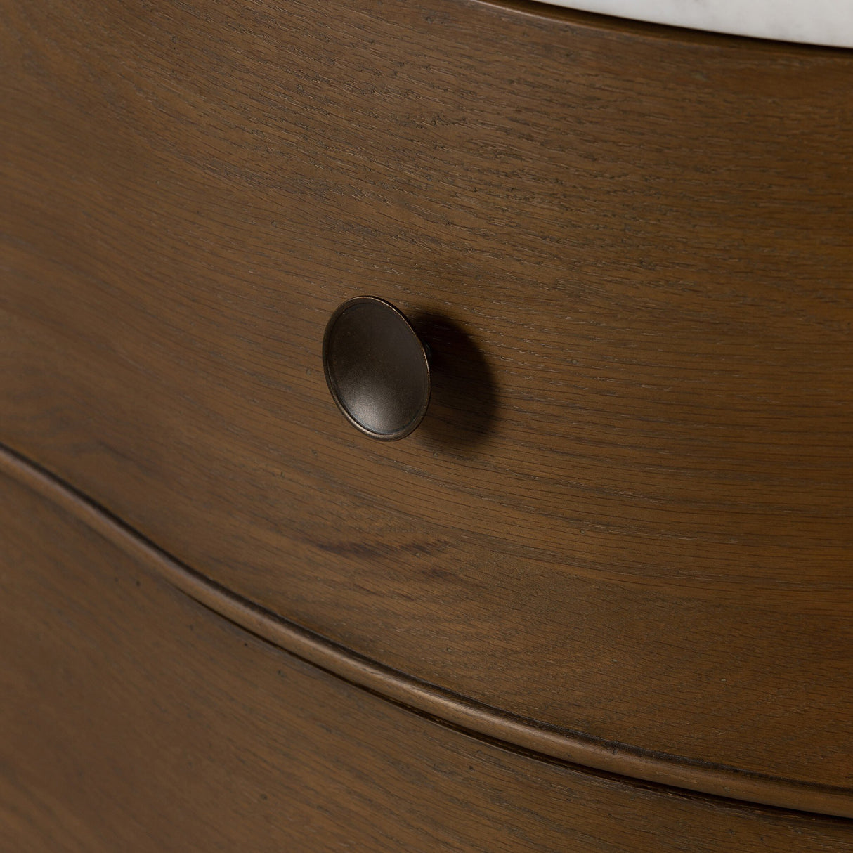Tiago Marble Chest in Toasted Oak Veneer from Four Hands - Luna Furniture