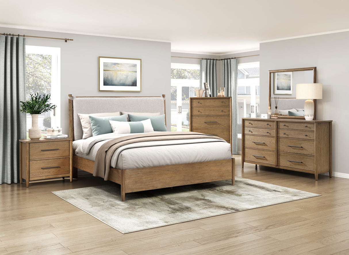 Sonoma Oak California King Platform Bed from Homelegance - Luna Furniture