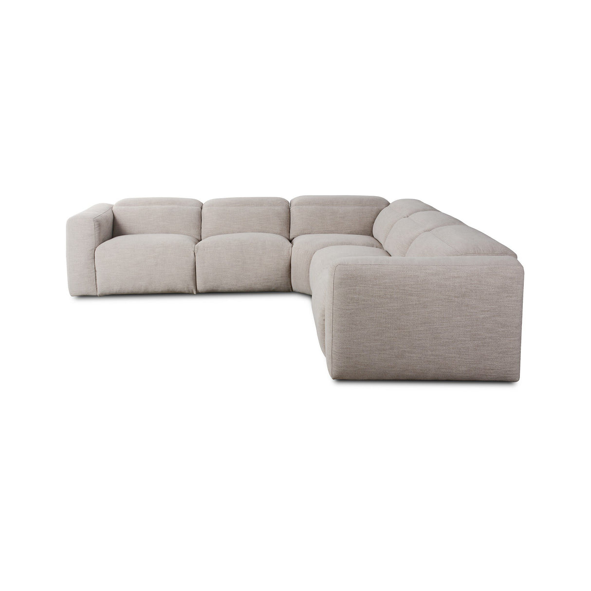 Radley Power Recliner 5-Piece Sectional in Laken Stone from Four Hands - Luna Furniture