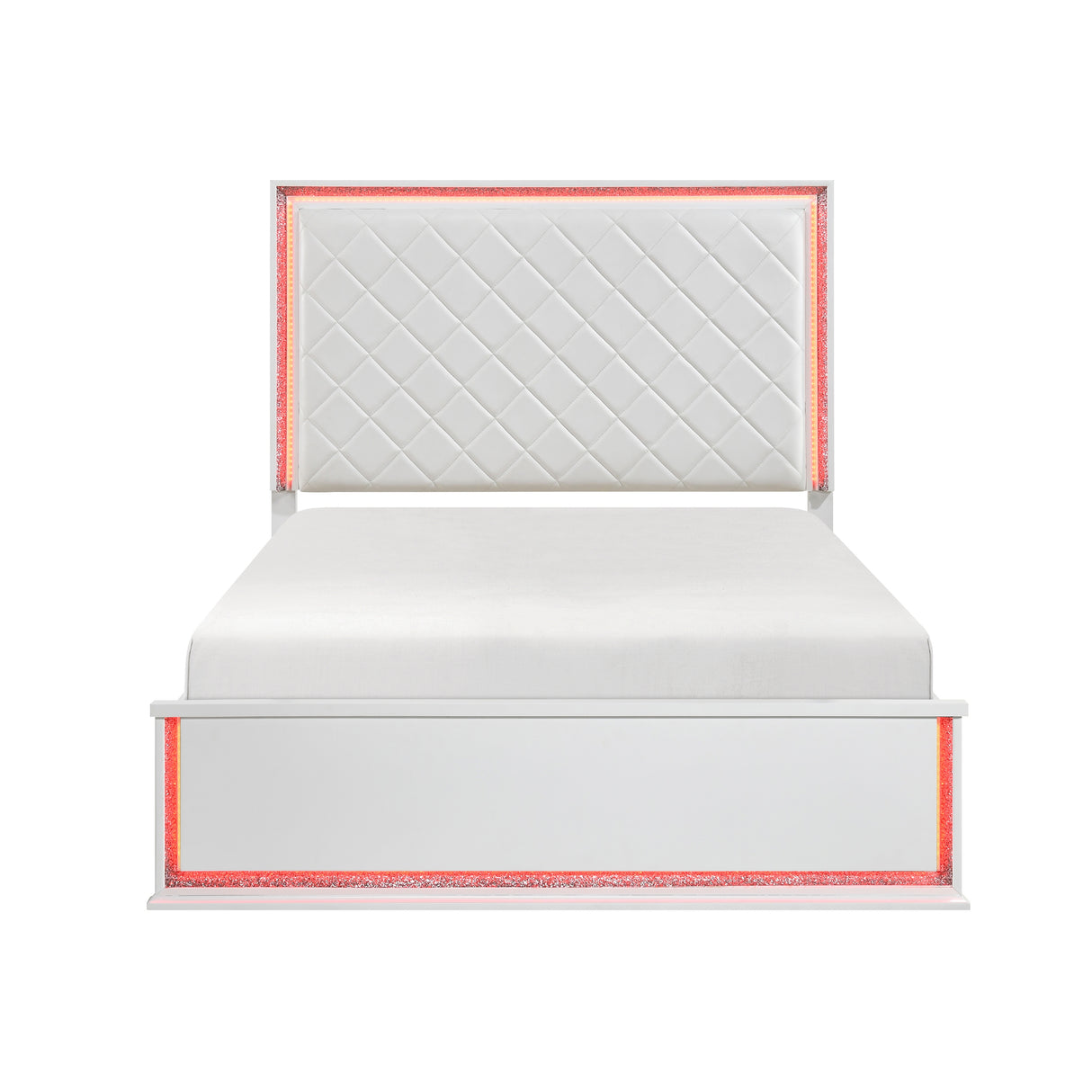 Lumin Pearl White Queen Bed from Homelegance - Luna Furniture