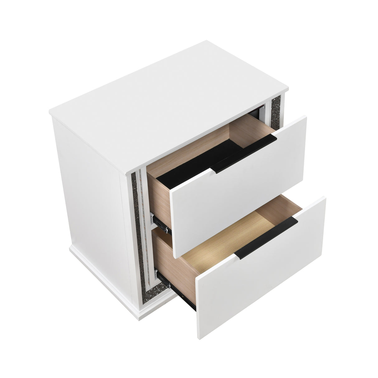 Lumin Pearl White 5pc Set (QB+NS+DR+MR+CH) from Homelegance - Luna Furniture