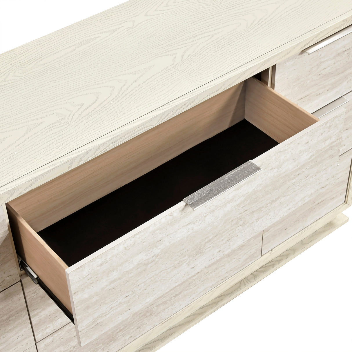 Noctis White/Light Gray 5pc Set (QB+NS+DR+MR+CH) from Homelegance - Luna Furniture