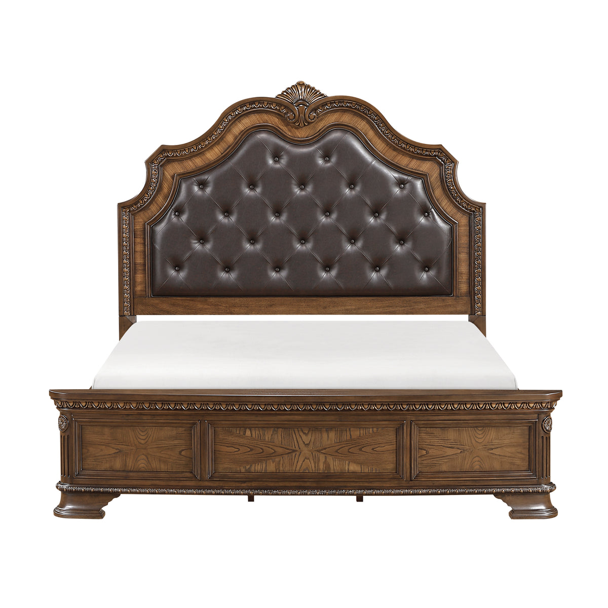 Dalston Light Gray/Beige 4pc Set (QB+NS+DR+MR) from Homelegance - Luna Furniture