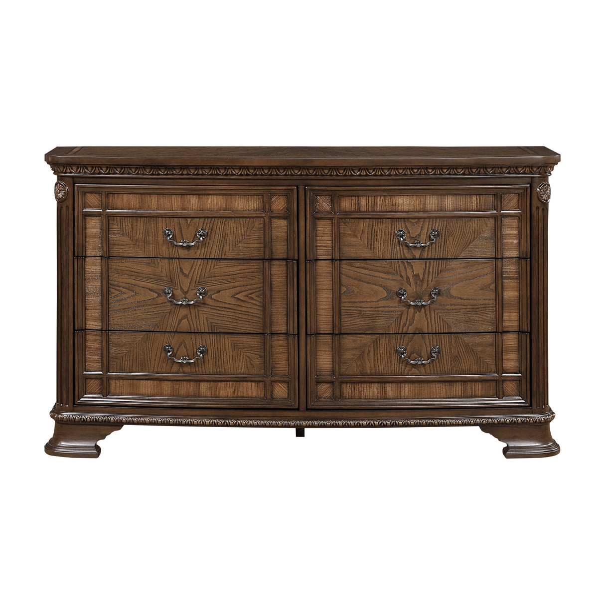 Everleigh Brown 4pc Set (QB+NS+DR+MR) from Homelegance - Luna Furniture