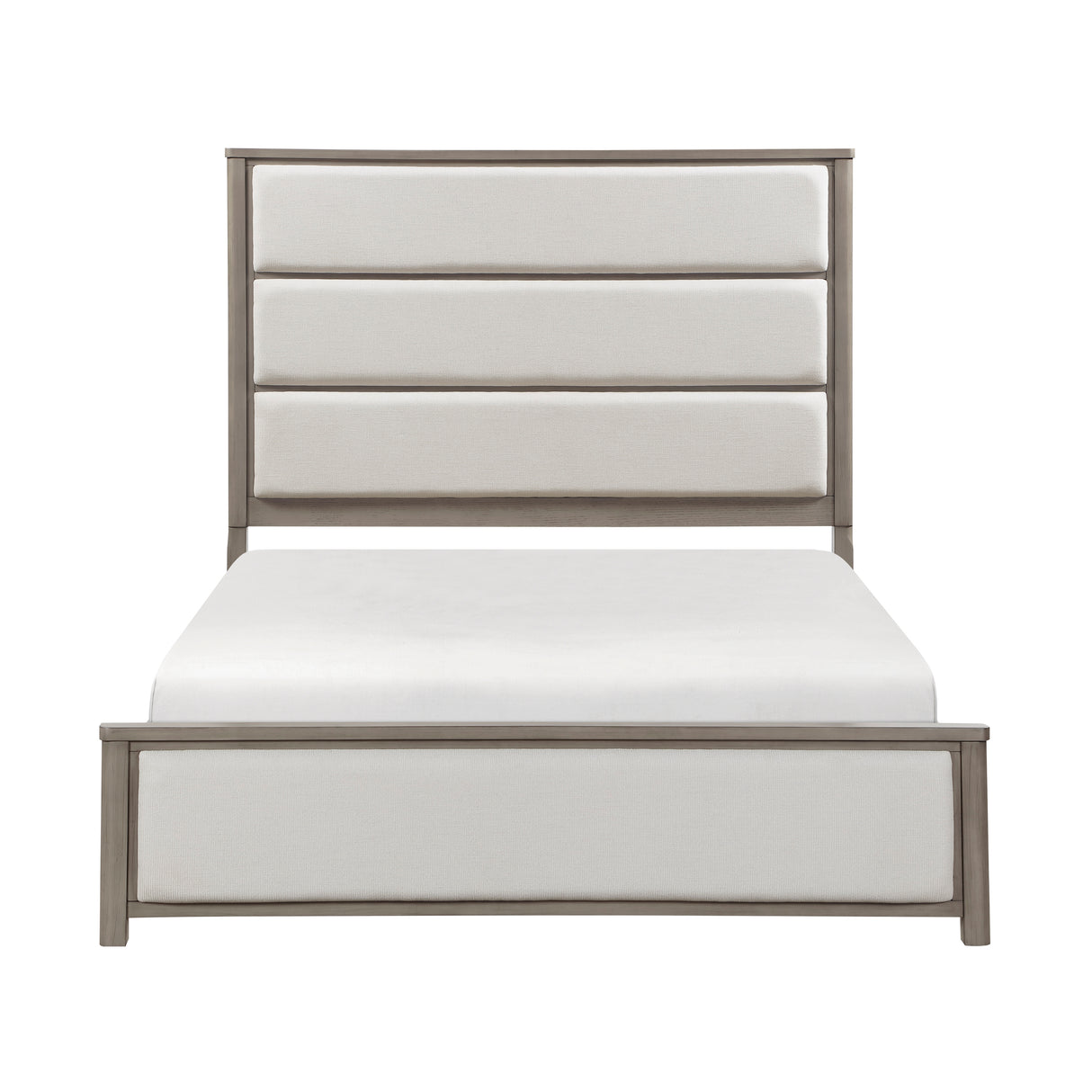 Dalston Light Gray/Beige 4pc Set (QB+NS+DR+MR) from Homelegance - Luna Furniture