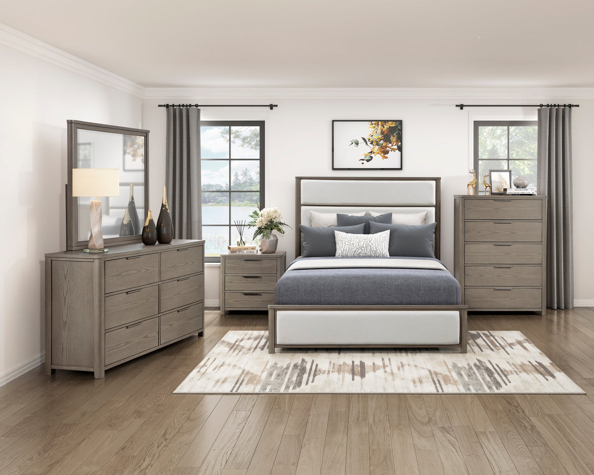 Dalston Light Gray Night Stand from Homelegance - Luna Furniture