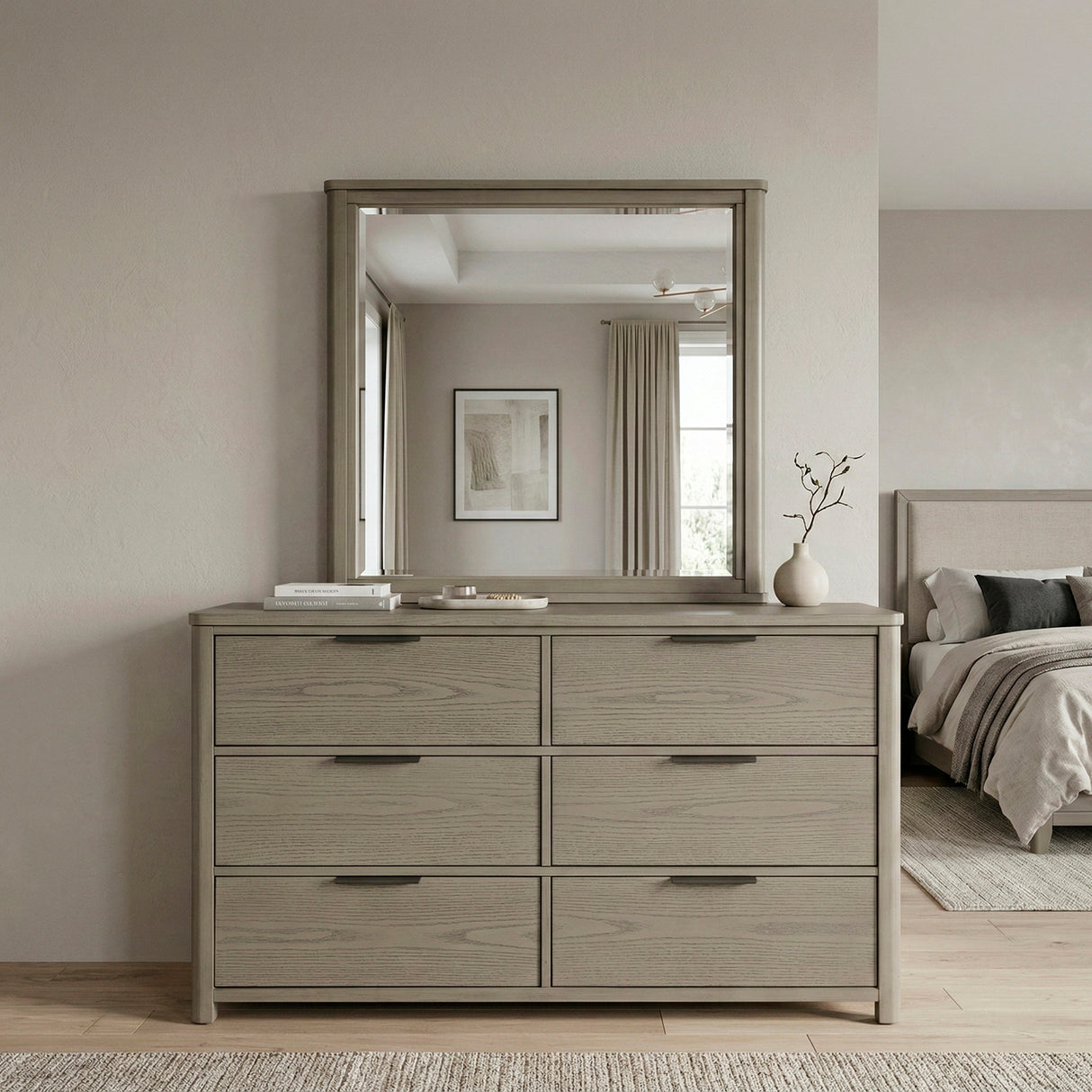 Dalston Light Gray Mirror from Homelegance - Luna Furniture