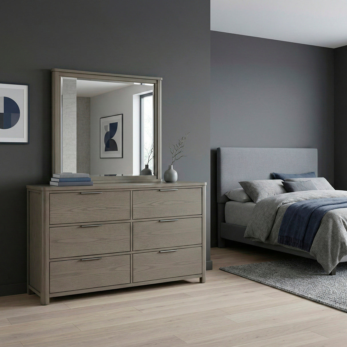 Dalston Light Gray Mirror from Homelegance - Luna Furniture