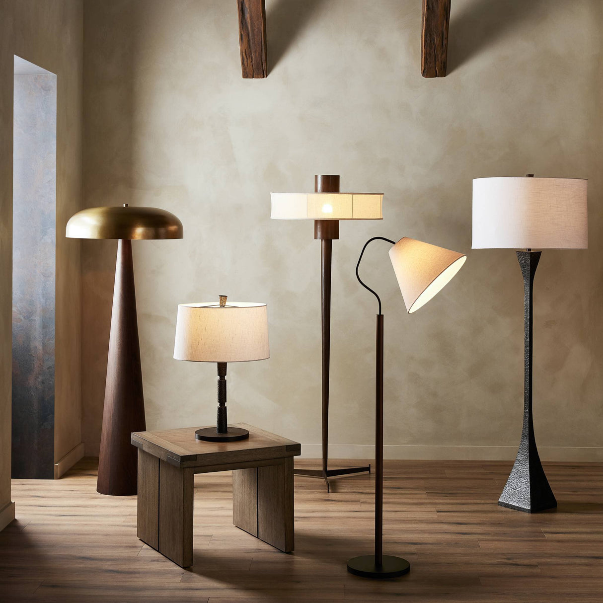 Fordham Floor Lamp in Rust from Four Hands - Luna Furniture
