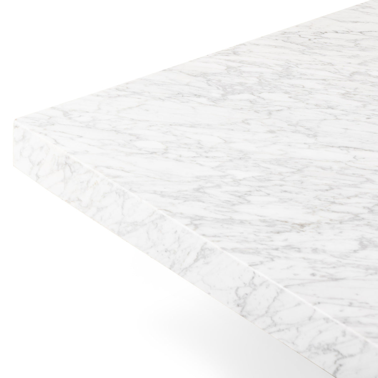 Bellamy Square Coffee Table in White Carrara Marble from Four Hands - Luna Furniture