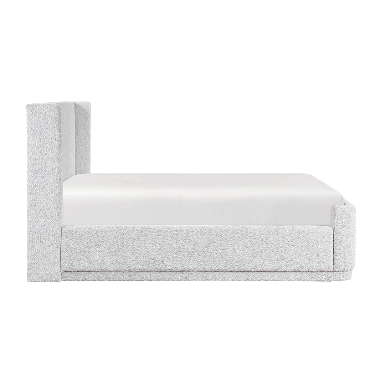 Carmel Light Gray Eastern King Platform Bed from Homelegance - Luna Furniture