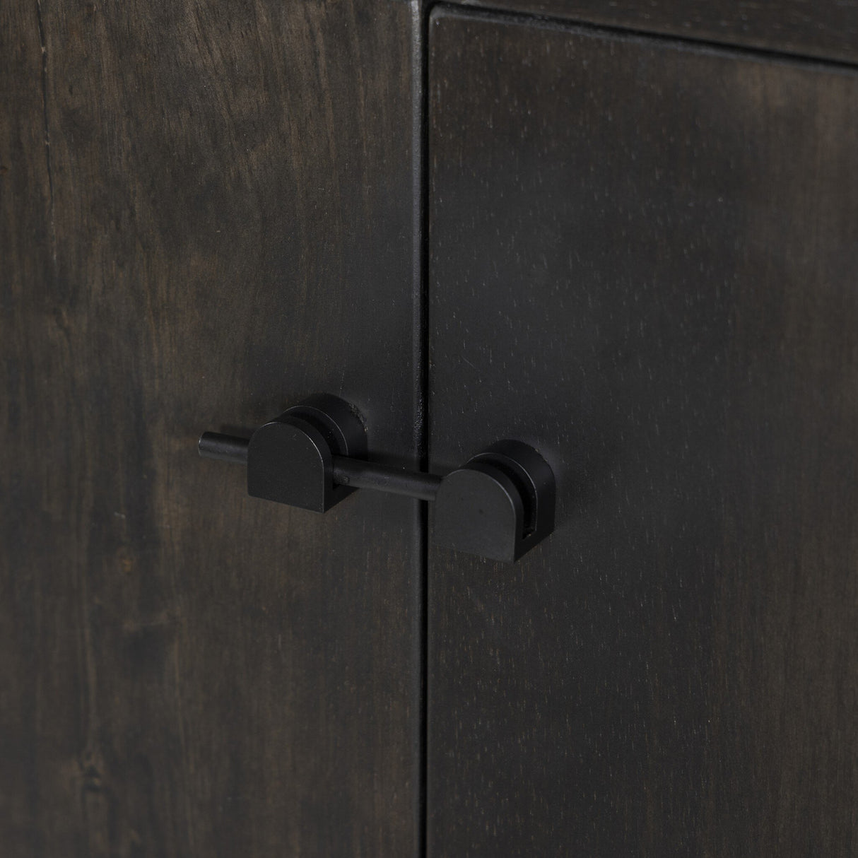 Reza Bookcase in Worn Black Acacia from Four Hands - Luna Furniture