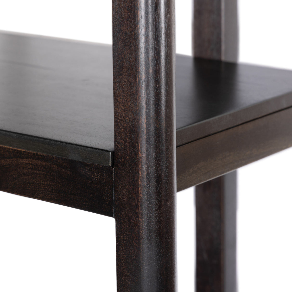 Reza Bookcase in Worn Black Acacia from Four Hands - Luna Furniture