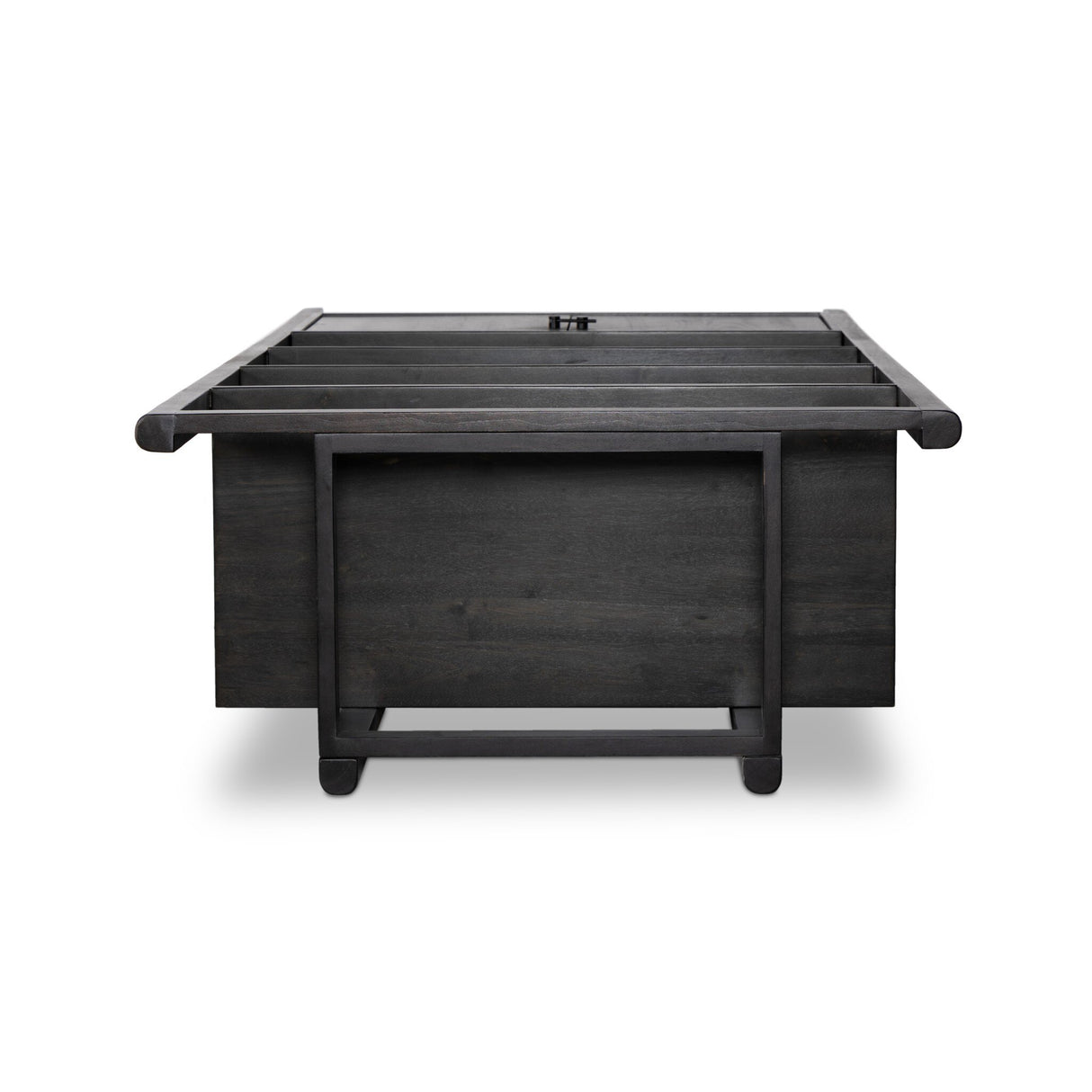 Reza Bookcase in Worn Black Acacia from Four Hands - Luna Furniture