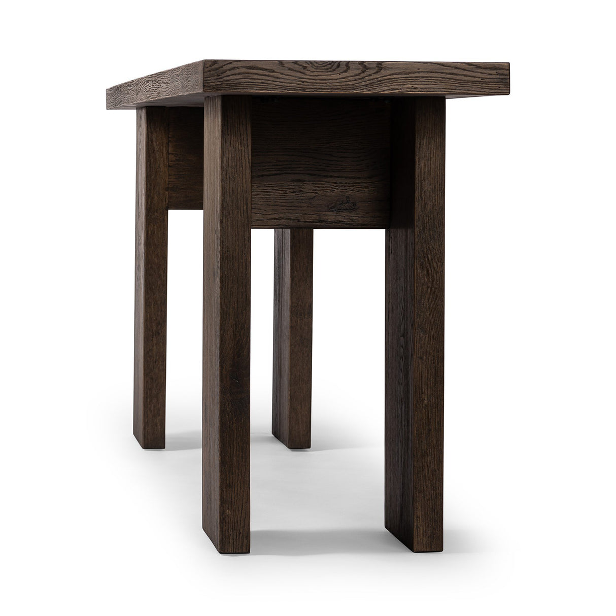 Yarra Console Table in Grey Oak Veneer from Four Hands - Luna Furniture