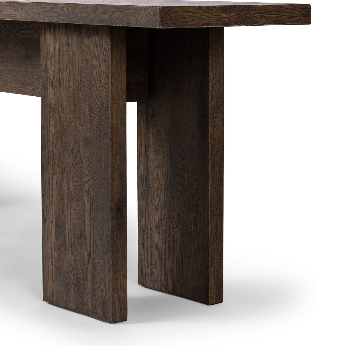 Yarra Console Table in Grey Oak Veneer from Four Hands - Luna Furniture