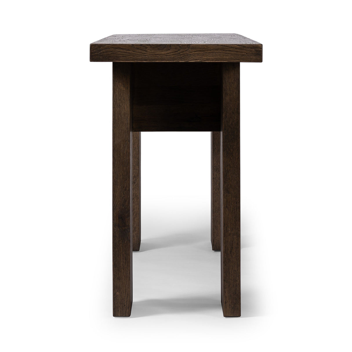 Yarra Console Table in Grey Oak Veneer from Four Hands - Luna Furniture