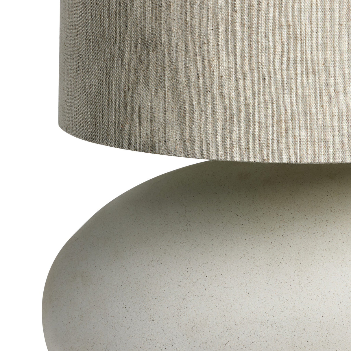 Allura Table Lamp in White Speckled Ceramic from Four Hands - Luna Furniture