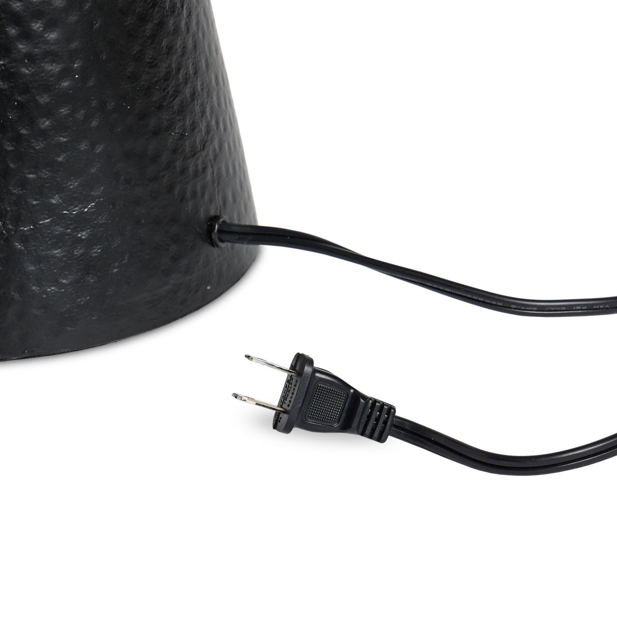 Ziggy Table Lamp in Hammered Black Aluminum from Four Hands - Luna Furniture