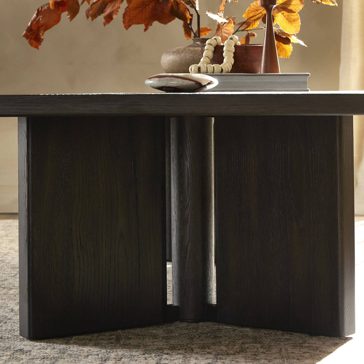Huxley Coffee Table in Smoked Black Veneer from Four Hands - Luna Furniture