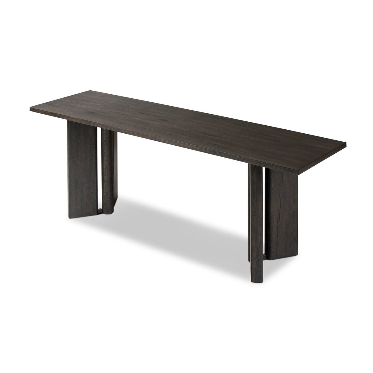 Huxley Console Table in Smoked Black Veneer from Four Hands - Luna Furniture