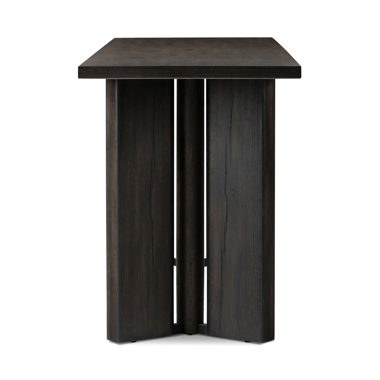 Huxley Console Table in Smoked Black Veneer from Four Hands - Luna Furniture