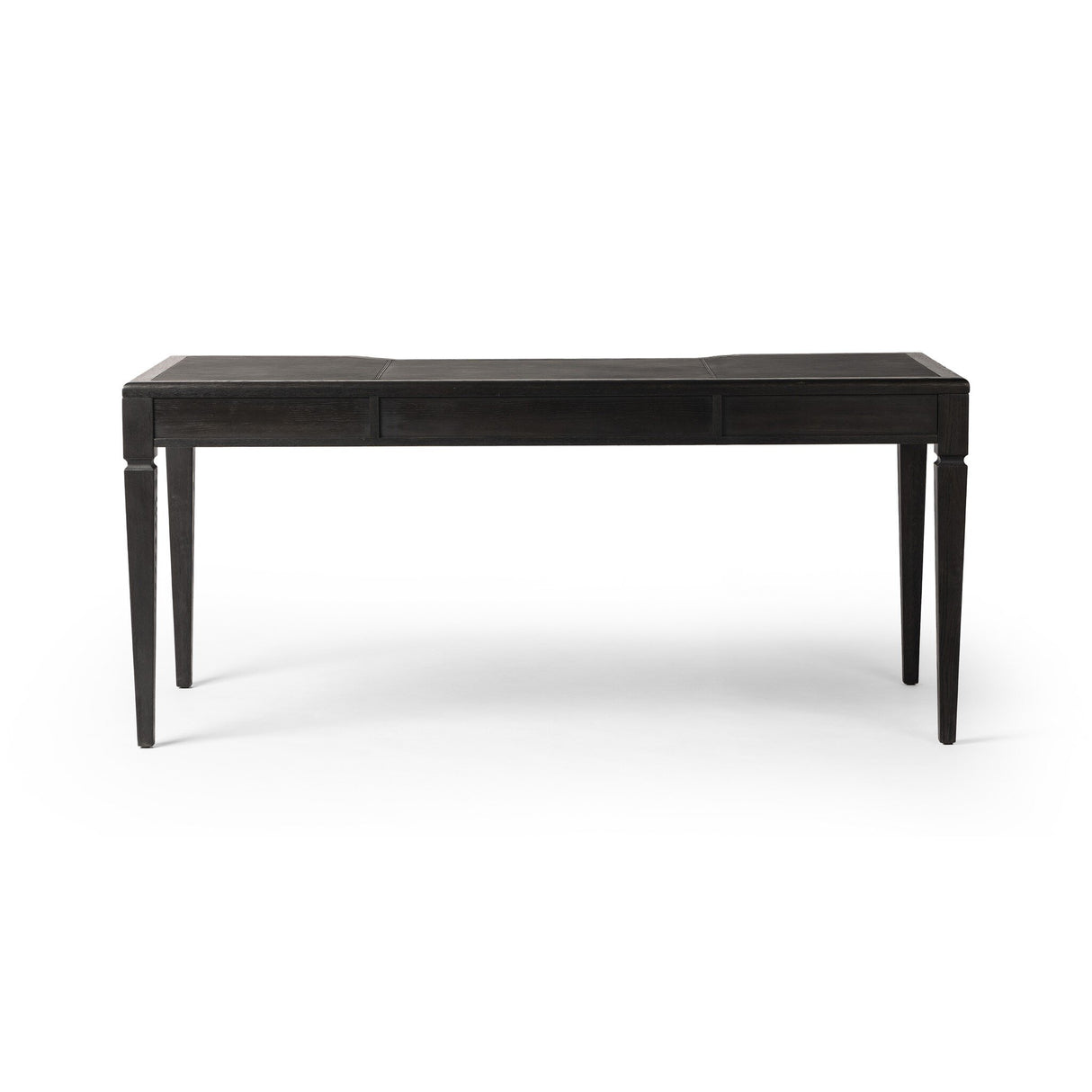 Claude Desk in Distressed Black Oak Veneer from Four Hands - Luna Furniture