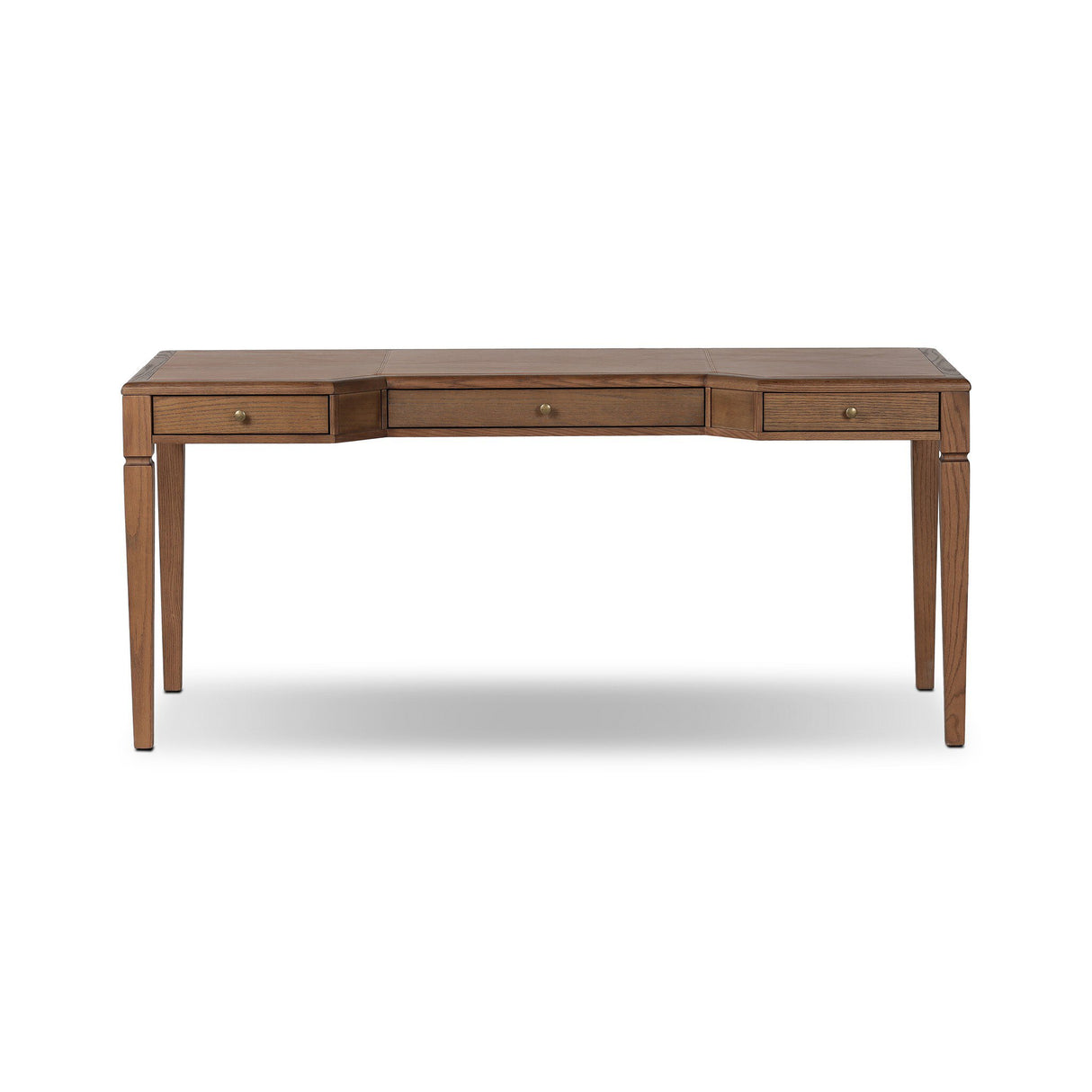 Claude Desk in Tan Oak Veneer from Four Hands - Luna Furniture