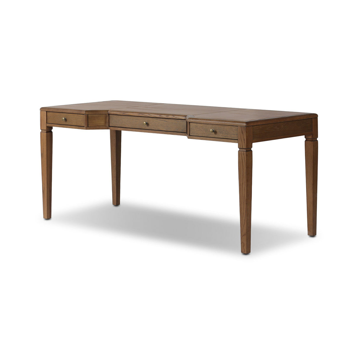 Claude Desk in Tan Oak Veneer from Four Hands - Luna Furniture