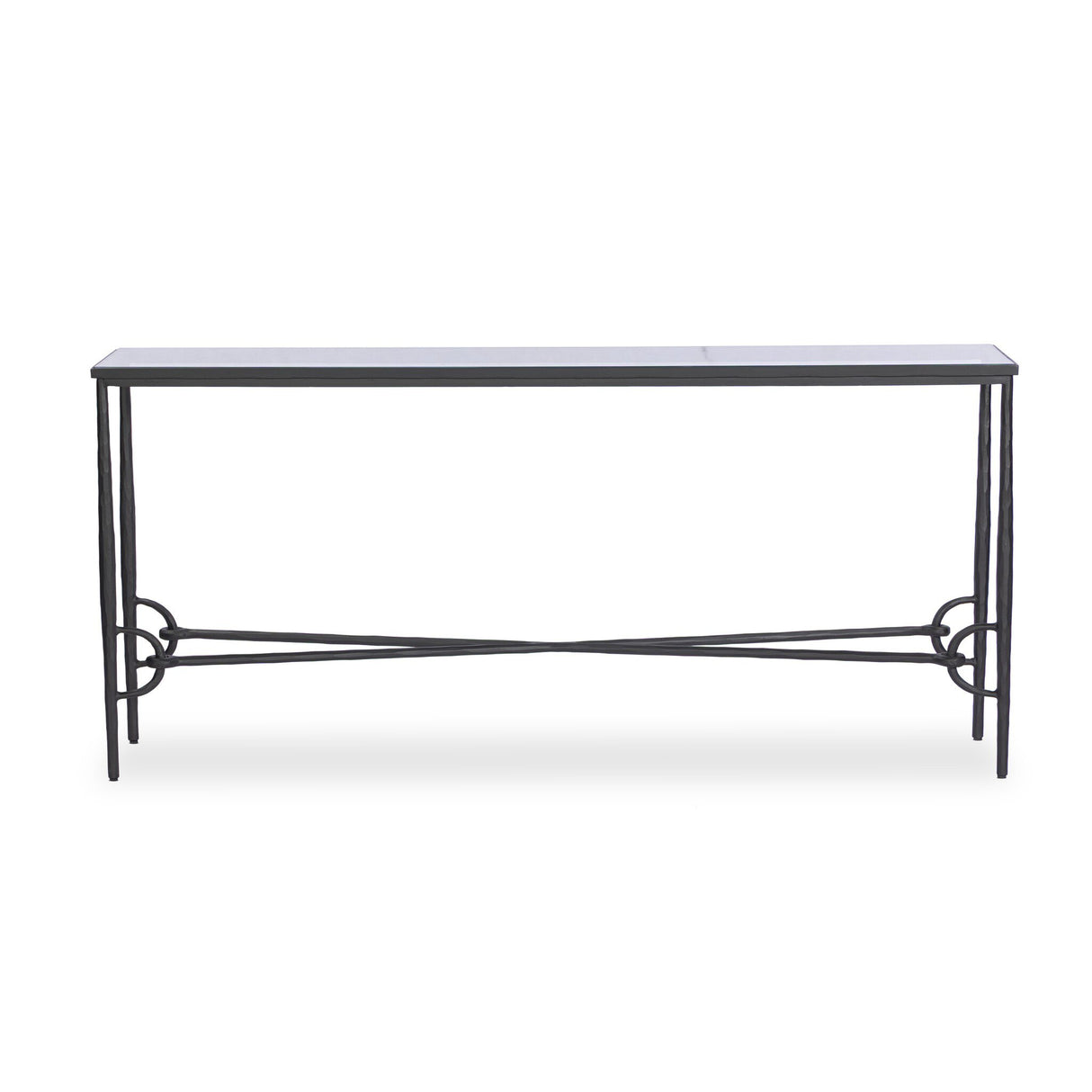 Babylon Console Table in Tempered Glass from Four Hands - Luna Furniture