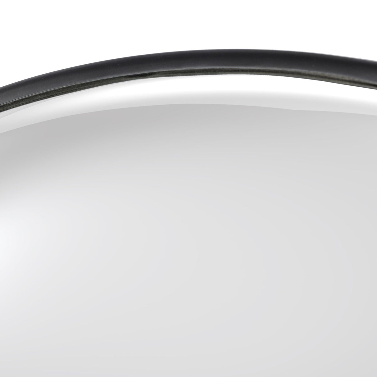 Convex Wall Mirror in Iron Matte Black from Four Hands - Luna Furniture