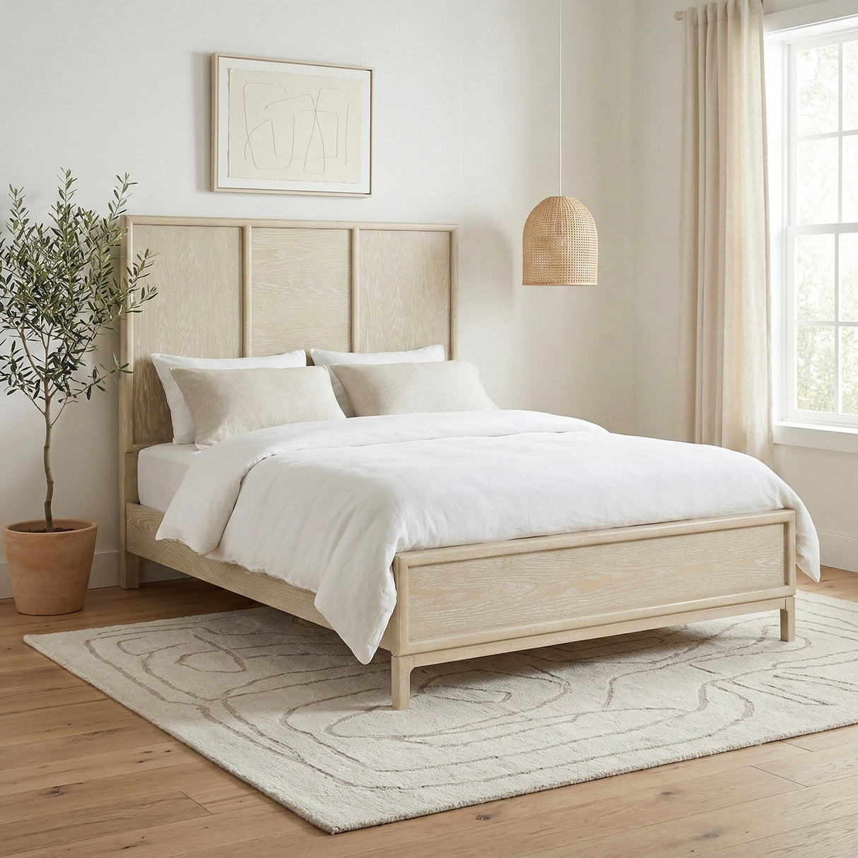 Oakmont Light Brown Queen Bed from Homelegance - Luna Furniture