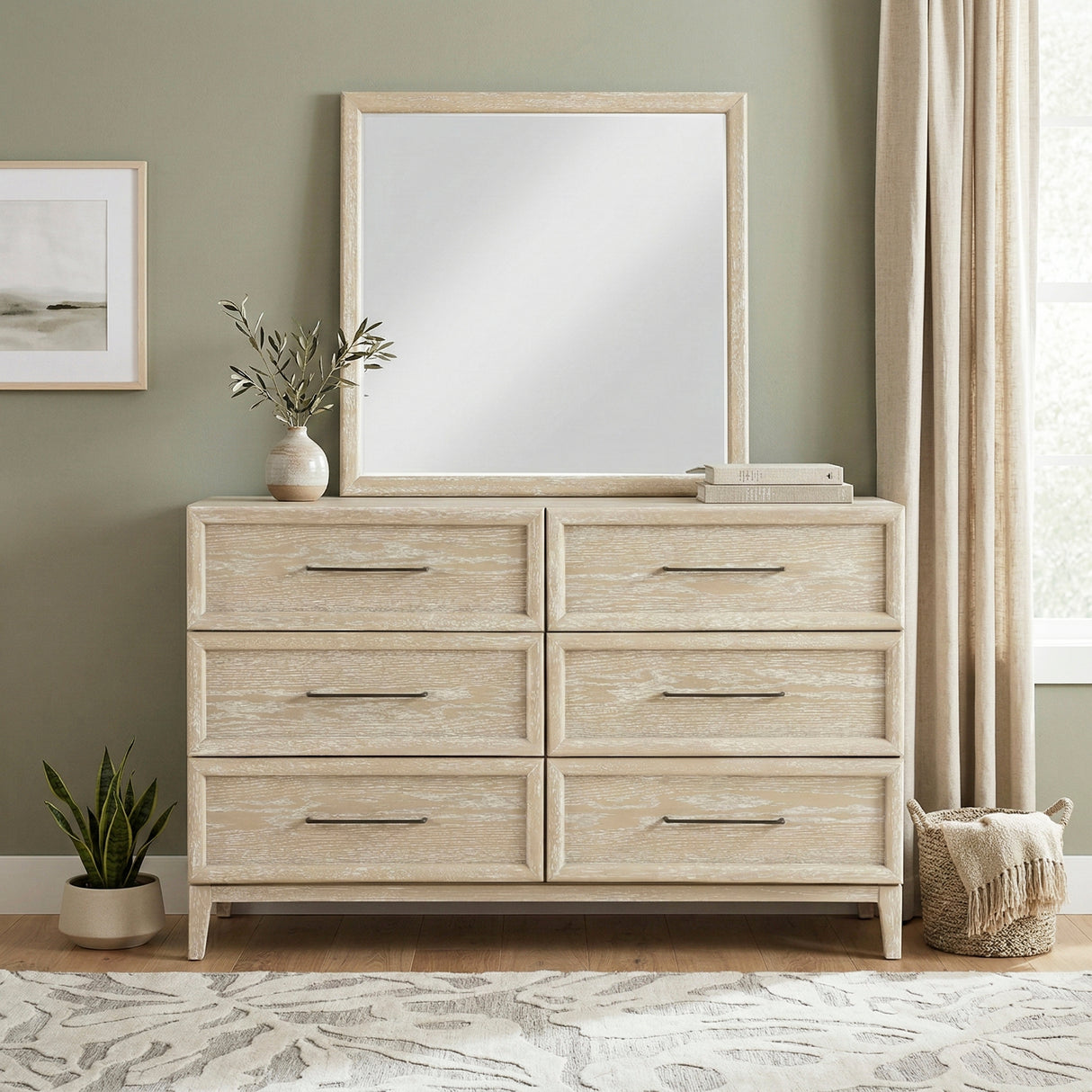 Oakmont Light Brown Mirror from Homelegance - Luna Furniture