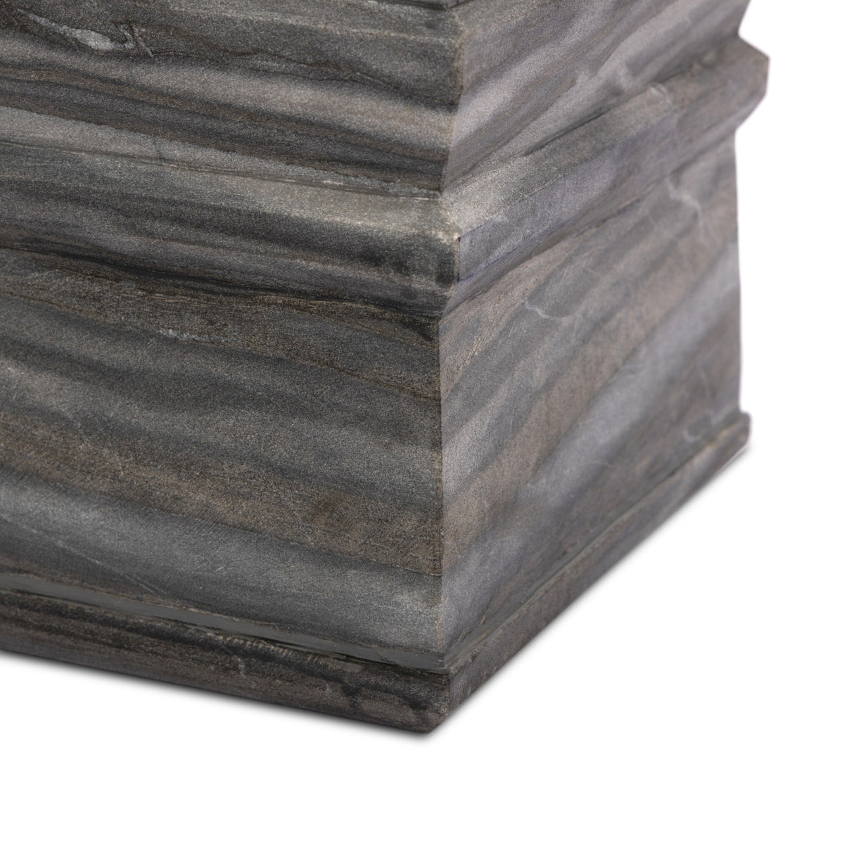 Cedric Table Lamp in Slate Grey Marble from Four Hands - Luna Furniture