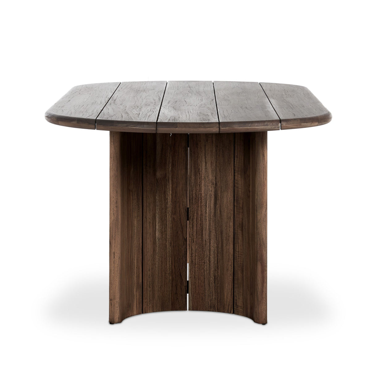 Paden Outdoor Dining Table-94" in Stained Toasted Brown-FSC from Four Hands - Luna Furniture