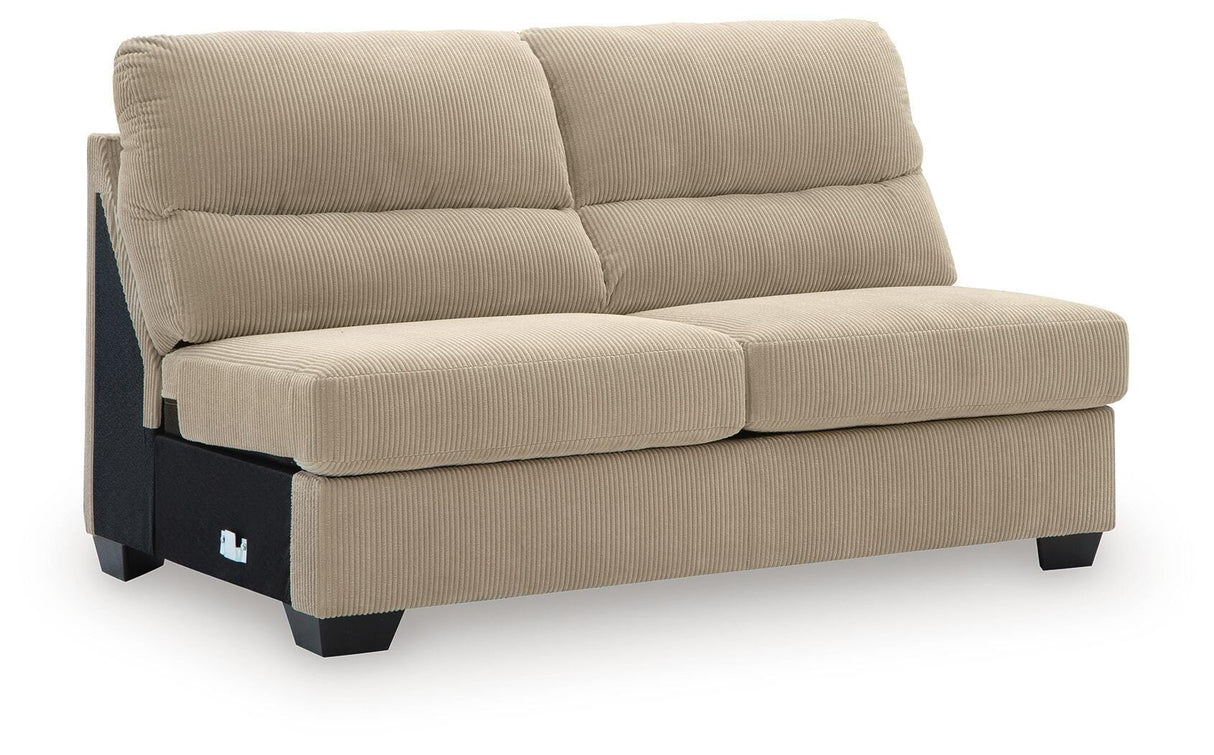 SimpleJoy Sand Armless Loveseat from Ashley Furniture - Luna Furniture