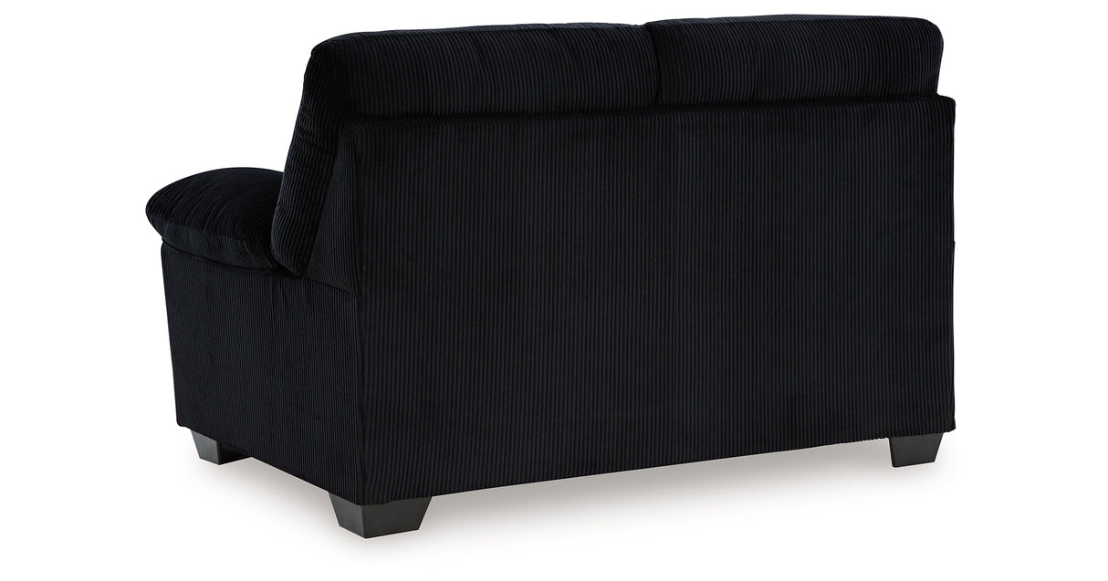 SimpleJoy Sofa, Loveseat and Recliner in Onyx from Ashley - Luna Furniture