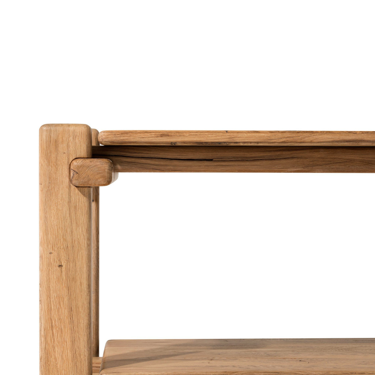 Marcia Console Table in Natural Reclaimed French Oak from Four Hands - Luna Furniture