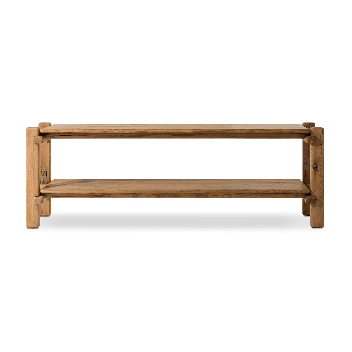 Marcia Console Table in Natural Reclaimed French Oak from Four Hands - Luna Furniture