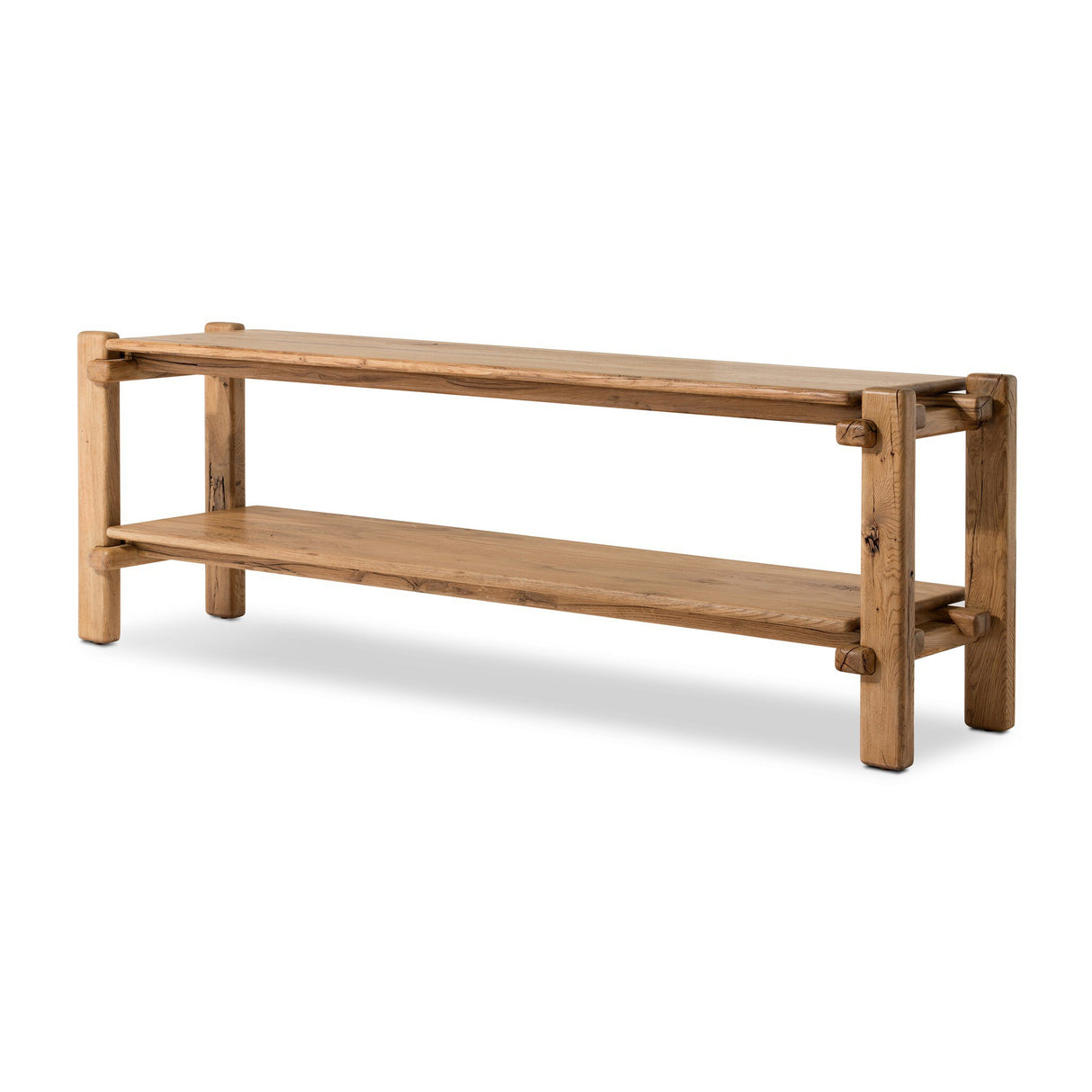 Marcia Console Table in Natural Reclaimed French Oak from Four Hands - Luna Furniture