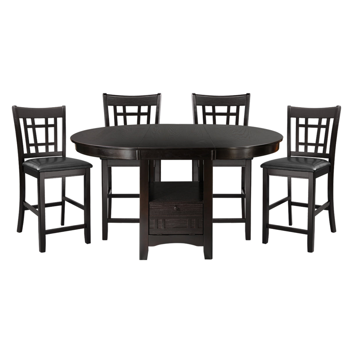 Junipero Espresso Extendable Counter Height Table from Homelegance - Luna Furniture