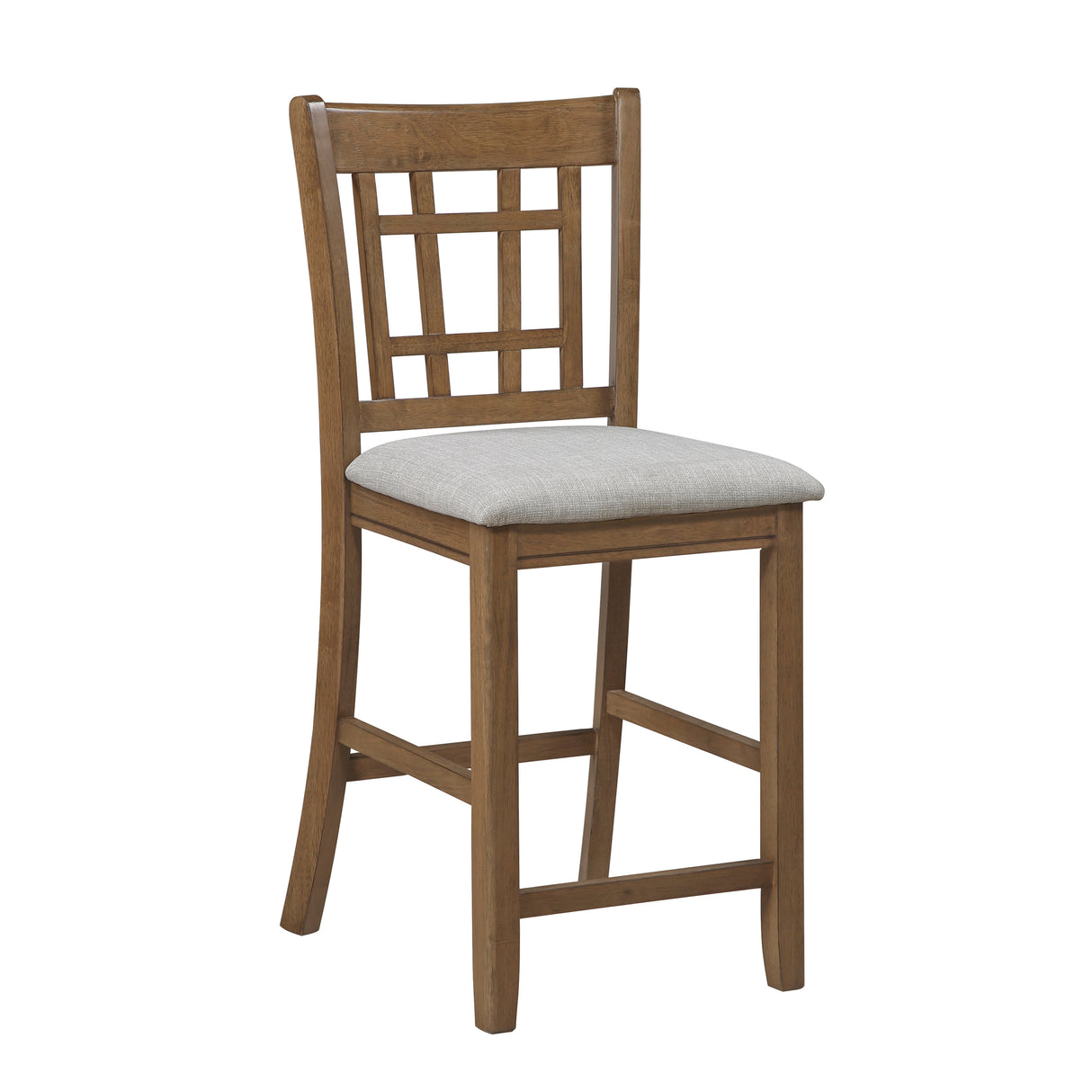 Junipero Brown/Light Gray Counter Height Chair, Set of 2