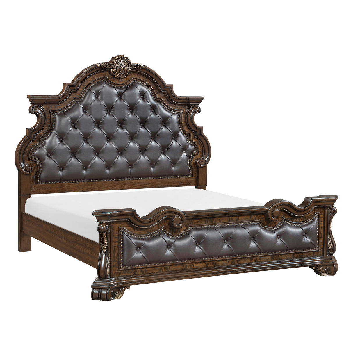Gilmartin Dark Brown Eastern King Bed from Homelegance - Luna Furniture