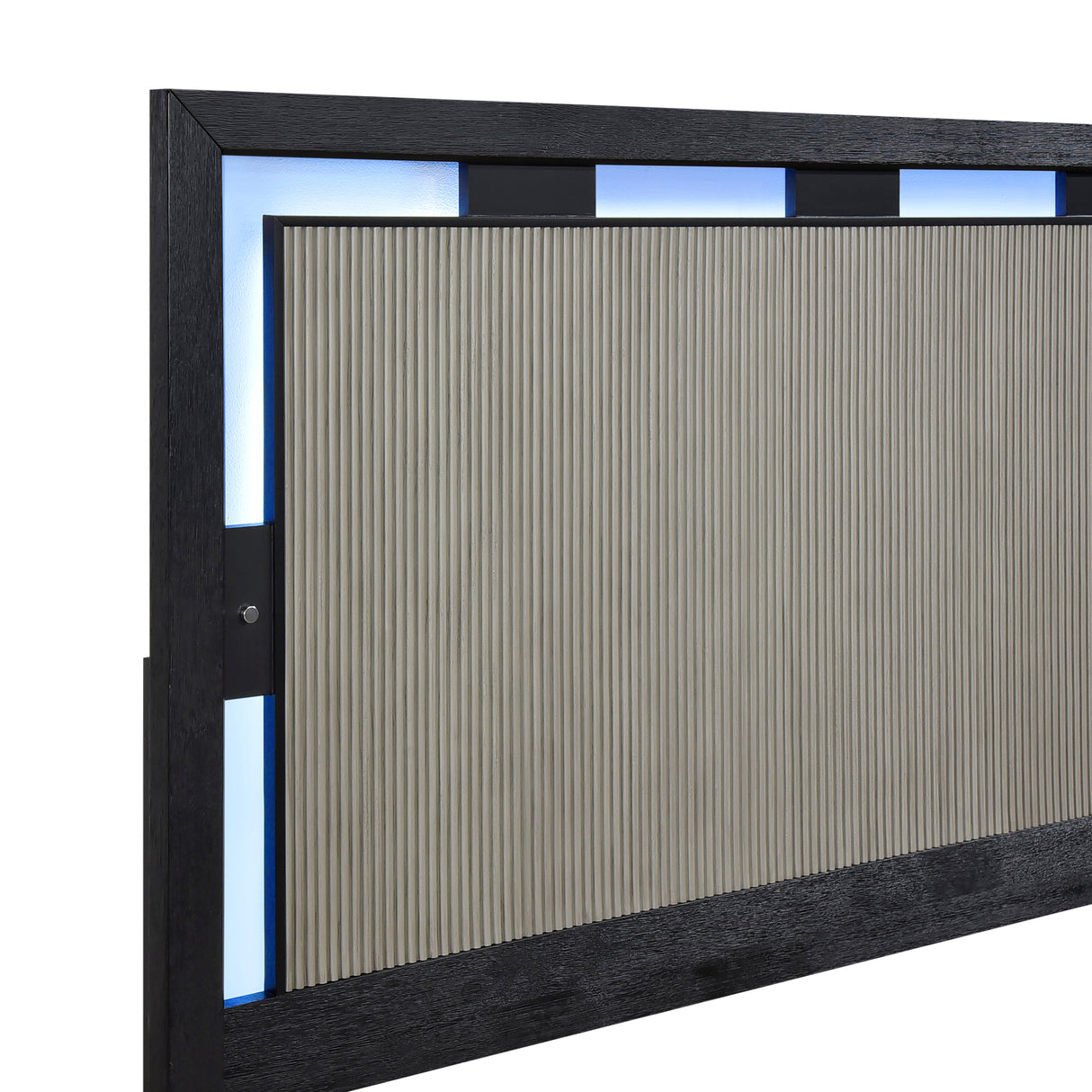 Garrison Charcoal/Gray LED Panel Bedroom Set from Homelegance - Luna Furniture